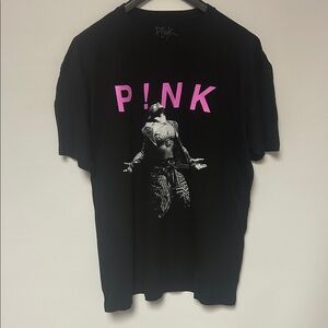 Pink Black Graphic Tour Tee
